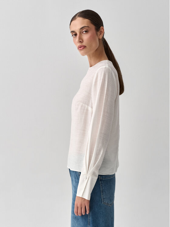 TATUUM TATUUM Bluzka WITI Kremowy Classic Fit
