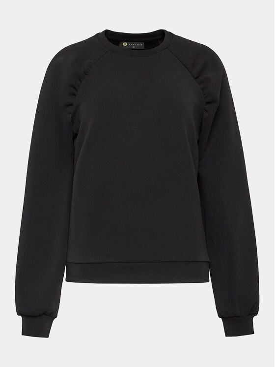 Athlecia Athlecia Світшот Jillnana W Balloon Sleeve Sweat EA223322 Чорний Regular Fit