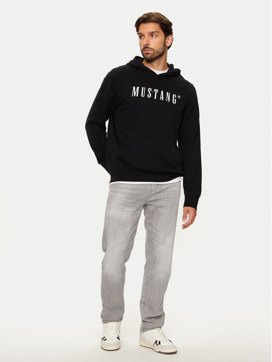 Mustang Mustang Džemperis Bronson 1014687 Juoda Regular Fit