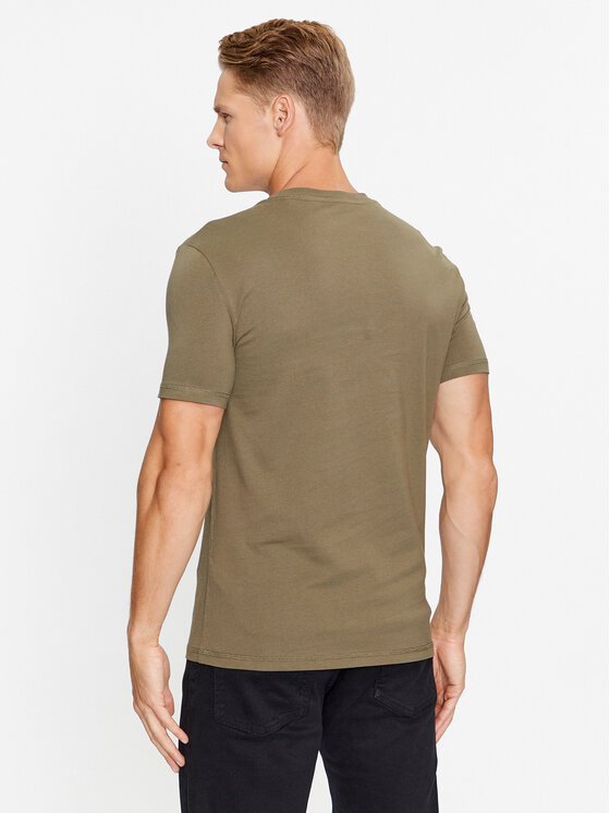 Guess Guess T-krekls M2YI72 I3Z14 Zaļš Slim Fit
