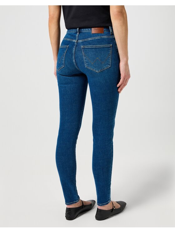 Wrangler Wrangler Jeans High Skinny Blu Skinny Fit