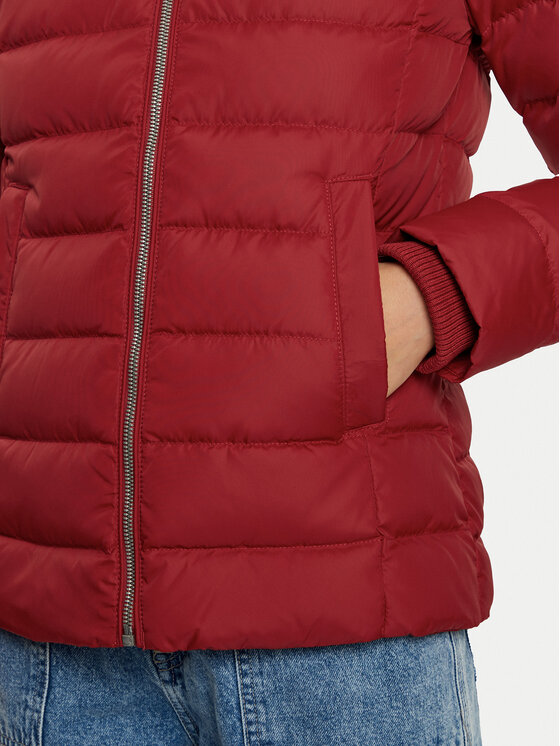 Tommy Jeans Tommy Jeans Vatovaná bunda Basic DW0DW18312 Červená Slim Fit