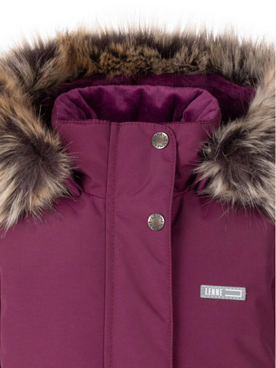 Lenne Lenne Kurtka anorak 23334-602 Bordowy Basic Fit
