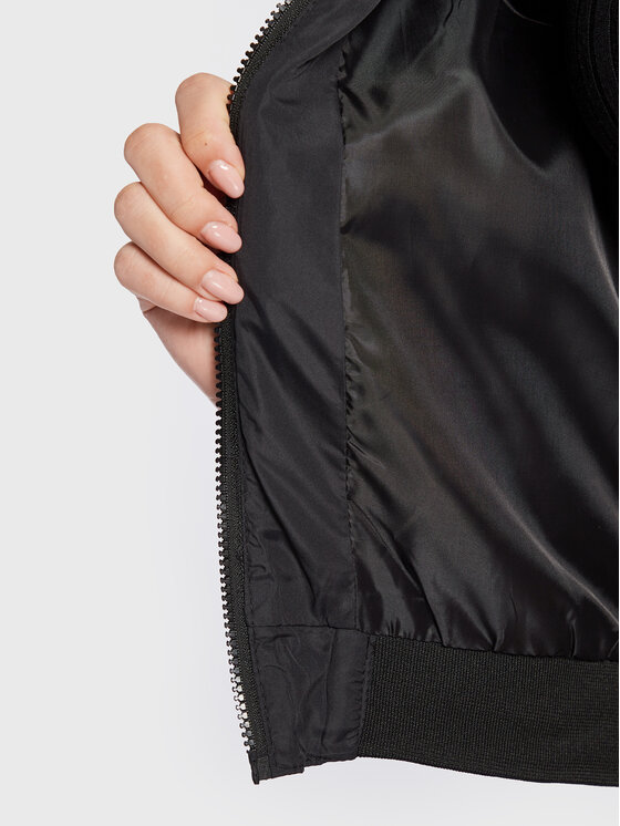 Brave Soul Brave Soul Bunda bomber LJK-KAJAL Černá Regular Fit