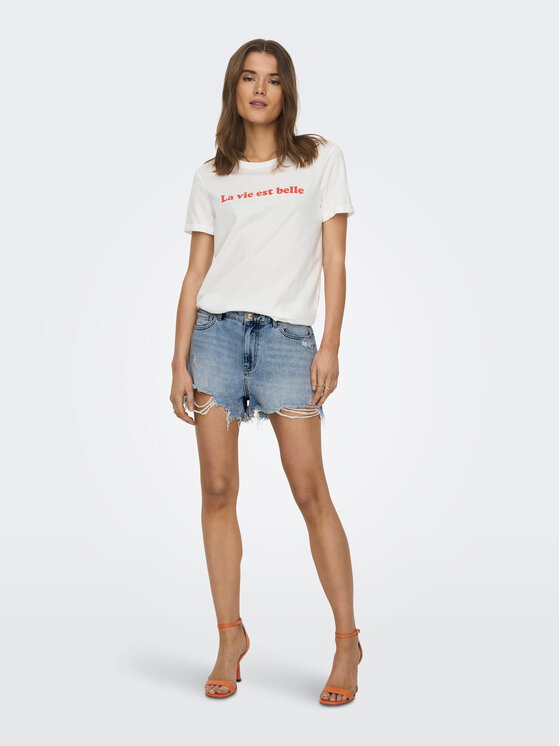 ONLY ONLY Džínsové šortky Pacy 15256232 Modrá Regular Fit