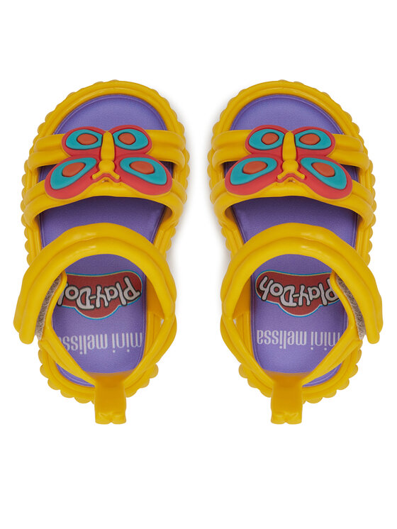 Melissa Melissa Sandały Mini Melissa Create + Play Doh Bb M 35989 Żółty