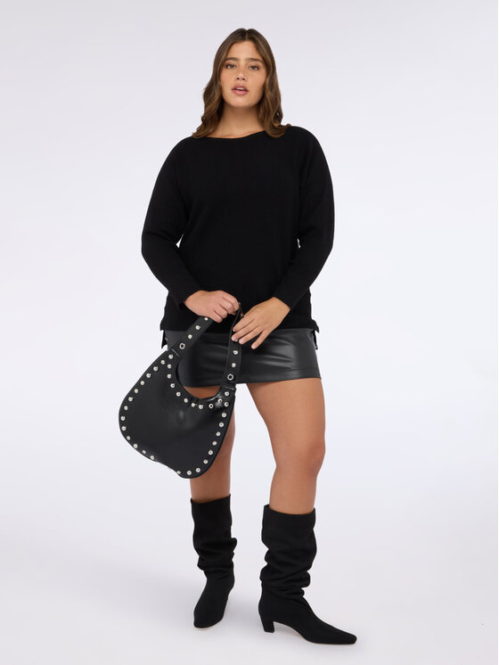 Fiorella Rubino Fiorella Rubino Sweter M024E002010N033 Czarny Regular Fit