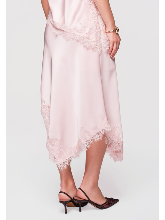 Ombre Ombre Spódnica midi OW-GL-E0003 Różowy A-Line Fit