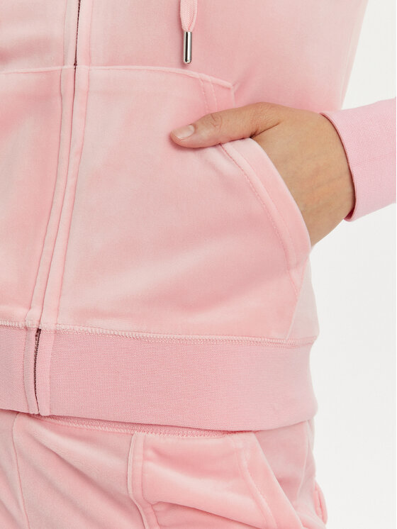 Juicy Couture Juicy Couture Majica dugih rukava Robertson JCAP176 Ružičasta Slim Fit