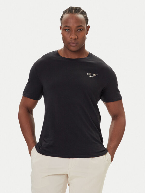 Mustang Mustang T-Shirt Austin 1016857 Schwarz Regular Fit