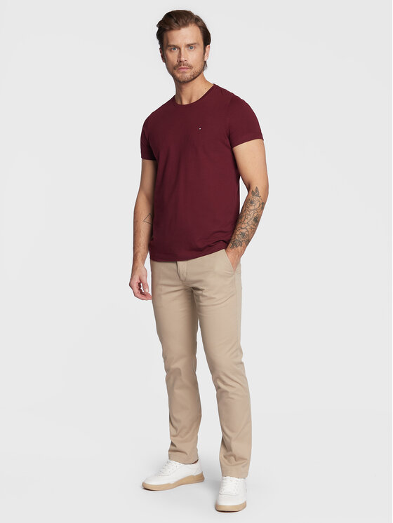 Tommy Hilfiger Tommy Hilfiger Chino kalhoty Core Denton MW0MW28884 Béžová Straight Fit