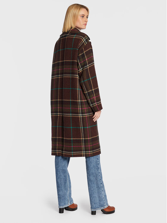 Tommy Hilfiger Tommy Hilfiger Vlněný kabát WW0WW35965 Hnědá Regular Fit