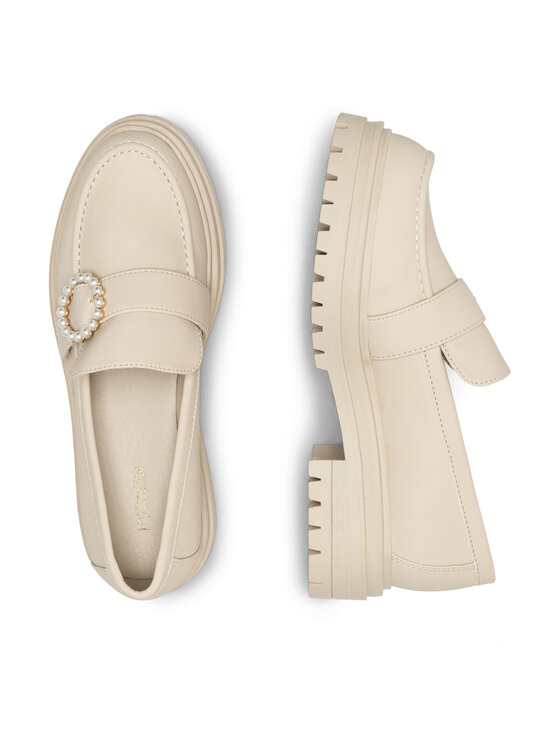 DeeZee DeeZee Loafersy Felizia WS5195-34 Beżowy