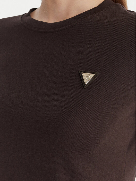 Guess Guess T-Shirt V6RI17 KD741 Braun Regular Fit