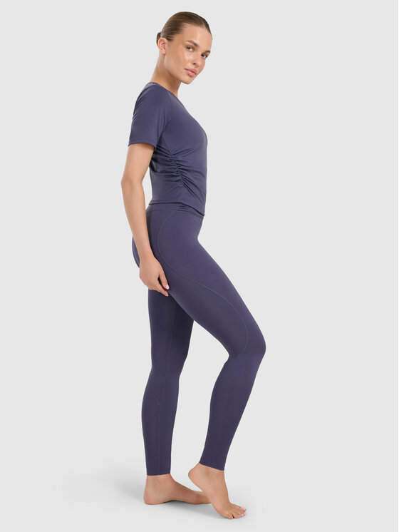 4F 4F Legginsy YOGA Granatowy Slim Fit