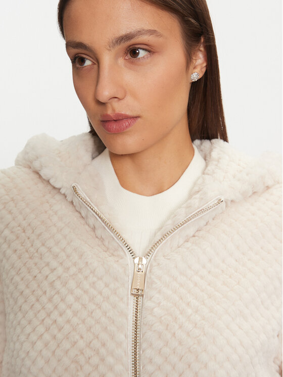Guess Guess Pelzmantel W3BL50 WFSD0 Grau Regular Fit