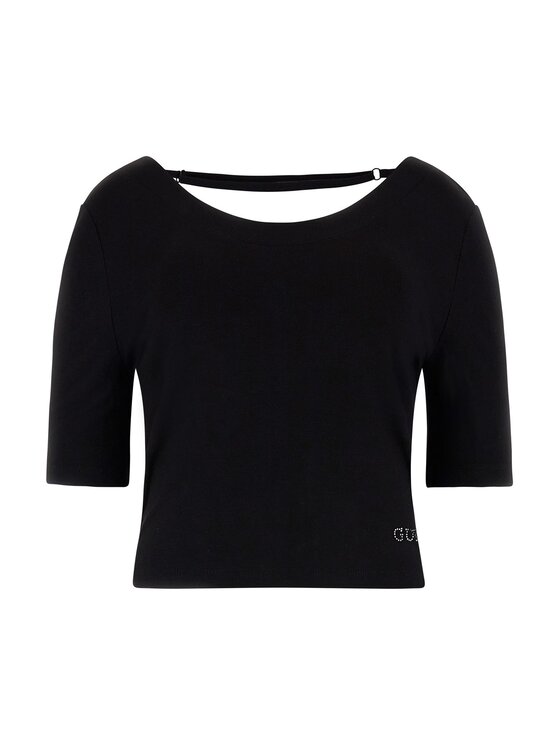 Blusa W3GI28 K68D2 Nero Boxy Fit