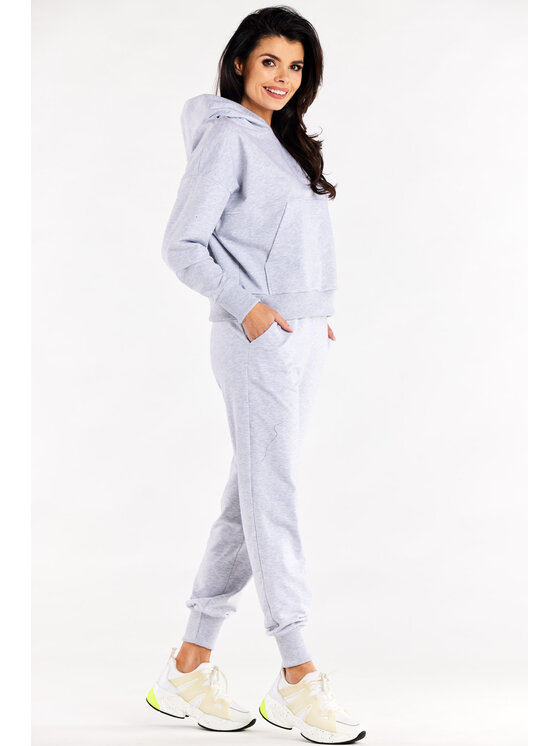 Infinite You Infinite You Felpa M318 Grigio Basic Fit