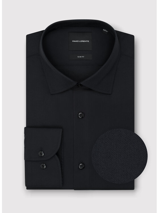 Pako Lorente Pako Lorente Koszula P000B-1X-014 Czarny Slim Fit