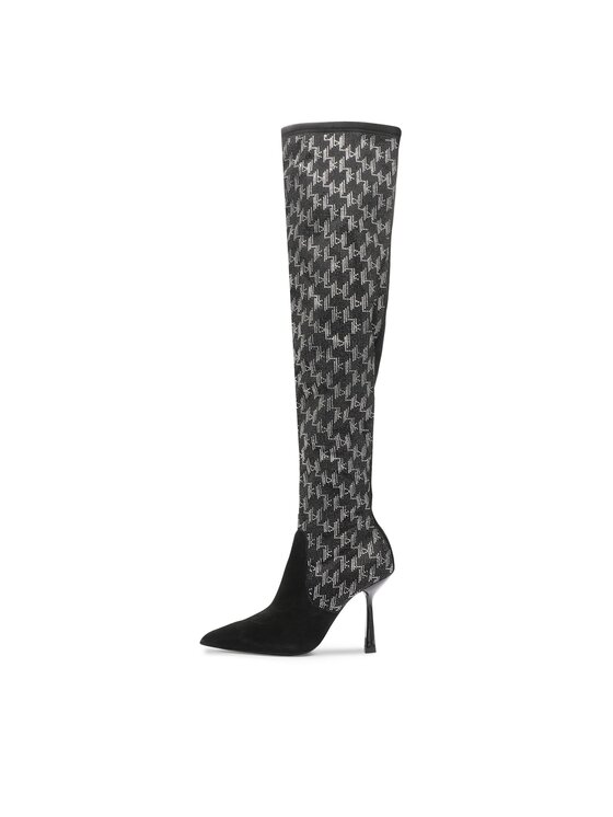 KARL LAGERFELD KARL LAGERFELD Μπότες πάνω από το γόνατο KL31386 Μαύρο