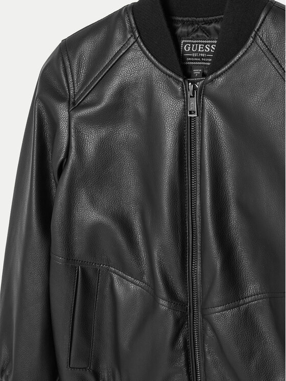Guess Guess Giacca in similpelle L5RL08 WH2J0 Nero Regular Fit