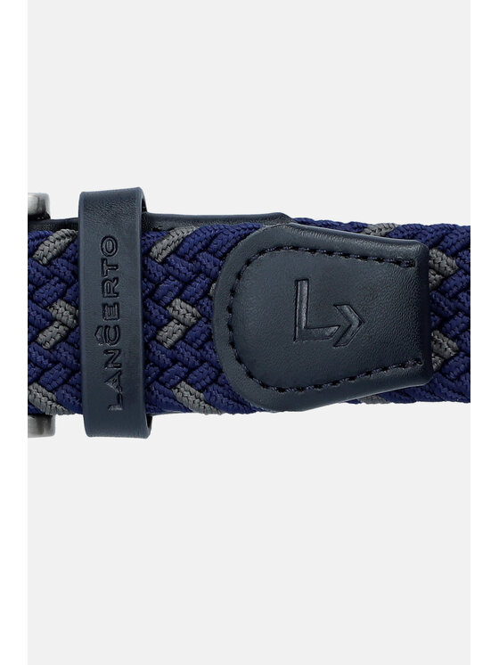 Lancerto Lancerto Pasek Męski Pleat PS090124000008 Granatowy