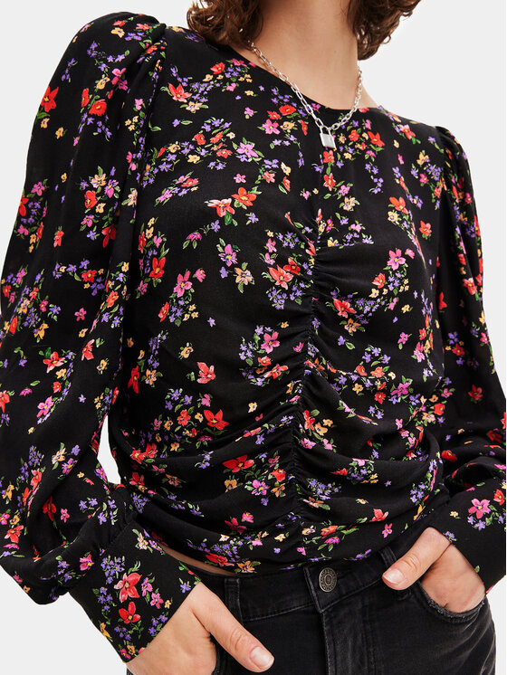 Desigual Desigual Μπλουζάκι 23WWBW36 Μαύρο Regular Fit