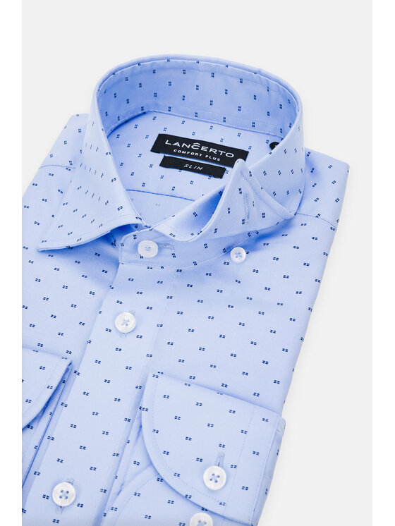 Lancerto Lancerto Koszula Kiara KO073123000015 Błękitny Slim Fit