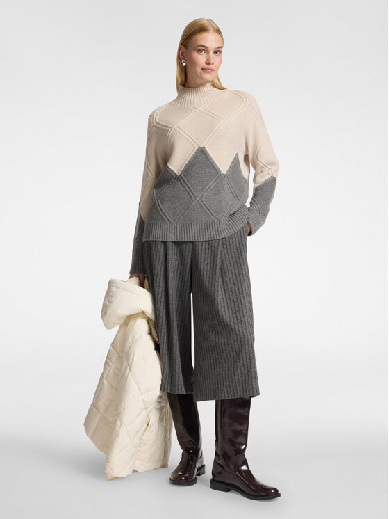 Elena Mirò Elena Mirò Sweter M061Z000823N0A1 Szary Regular Fit