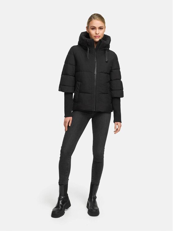 Navahoo Navahoo Kurtka zimowa Lotusherz Czarny Regular Fit