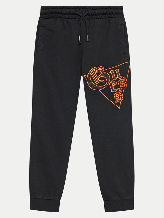 Guess Teplákové nohavice L4BQ11 KAD74 Čierna Regular Fit