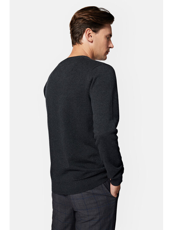 Lancerto Lancerto Sweter Lenny SW073223000031 Szary Regular Fit
