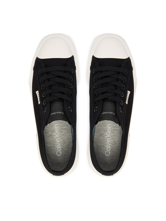 Calvin Klein Calvin Klein Plátěnky Vulc Low Lace Up Canvas HW0HW02975 Černá