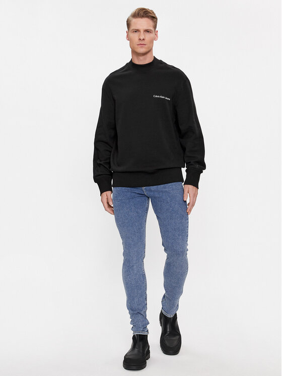 Calvin Klein Jeans Calvin Klein Jeans Μπλούζα Institutional J30J324621 Μαύρο Regular Fit