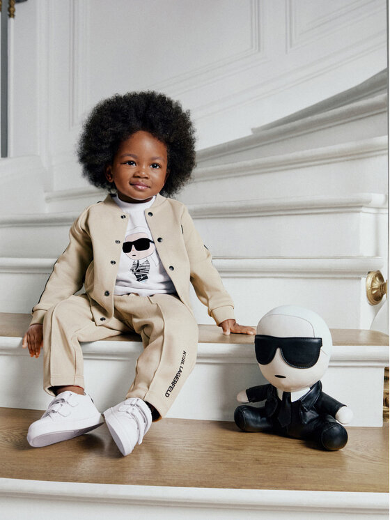 Karl Lagerfeld Kids Karl Lagerfeld Kids Σετ φόρμας Z31071 Μπεζ Regular Fit