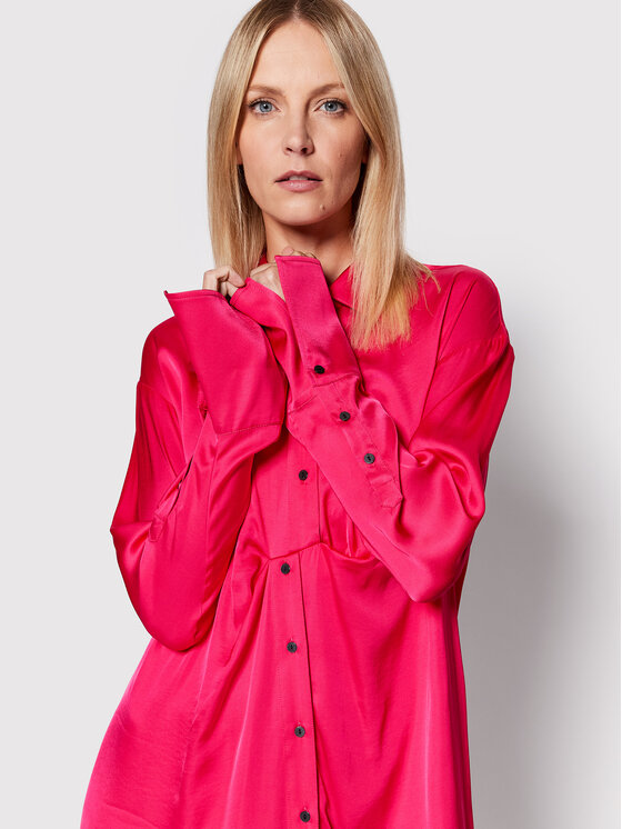 Herskind Robe chemise Barba 4422370 Rose Oversize Modivo