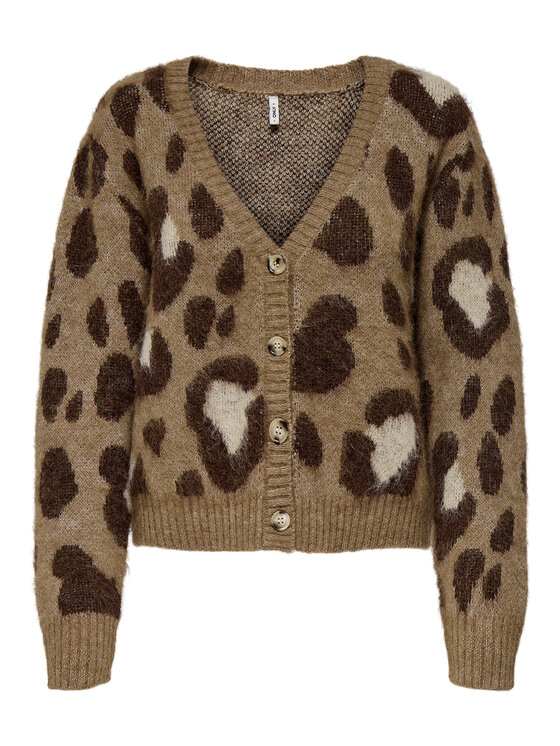 ONLY ONLY Kardigán Edelie 15353090 Hnedá Regular Fit