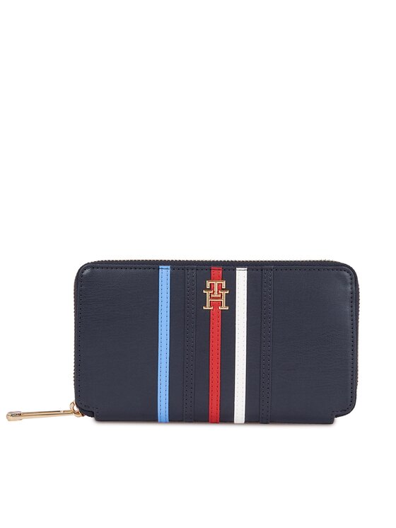 Tommy Hilfiger Tommy Hilfiger Великий жіночий гаманець Iconic Tommy Large Za Corp AW0AW16165 Cиній