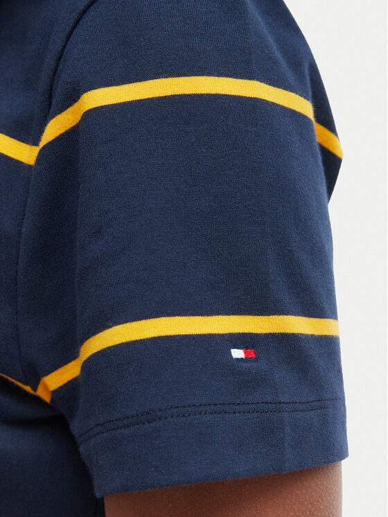 Tommy Hilfiger Tommy Hilfiger T-Shirt WW0WW48699 Tmavomodrá Regular Fit