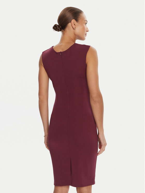 Rinascimento Rinascimento Коктейлна рокля CFC0125332003 Бордо Slim Fit