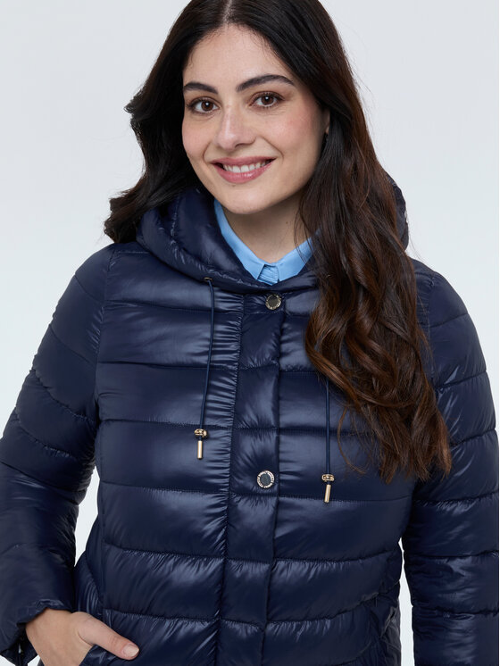 Fiorella Rubino Fiorella Rubino Kurtka puchowa F032T001463N034 Niebieski Slim Fit