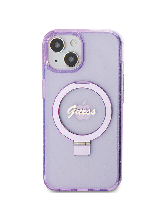 Guess Guess Etui na telefon iPhone 15 Plus Fioletowy