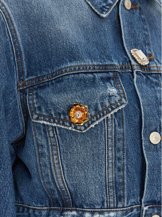 ViCOLO ViCOLO Jeans jakna DD5216 Mornarsko modra Regular Fit