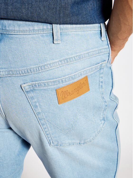 Wrangler Wrangler Pantaloncini di jeans Texas W11CZH280 112126021 Celeste Slim Fit