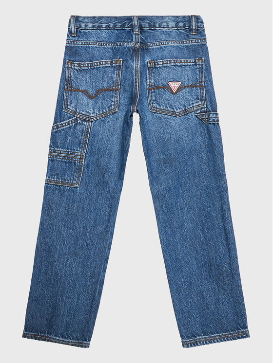 Guess Guess Jeansy L3RA11 D4QP0 Niebieski Oversize