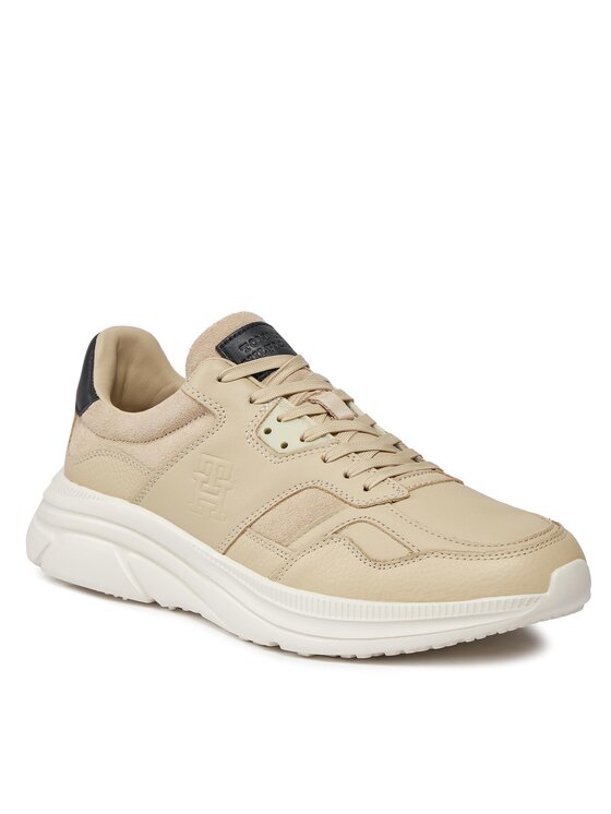 Tommy Hilfiger Tommy Hilfiger Tossud Modern Runner Premium Lth FM0FM04879 Beež