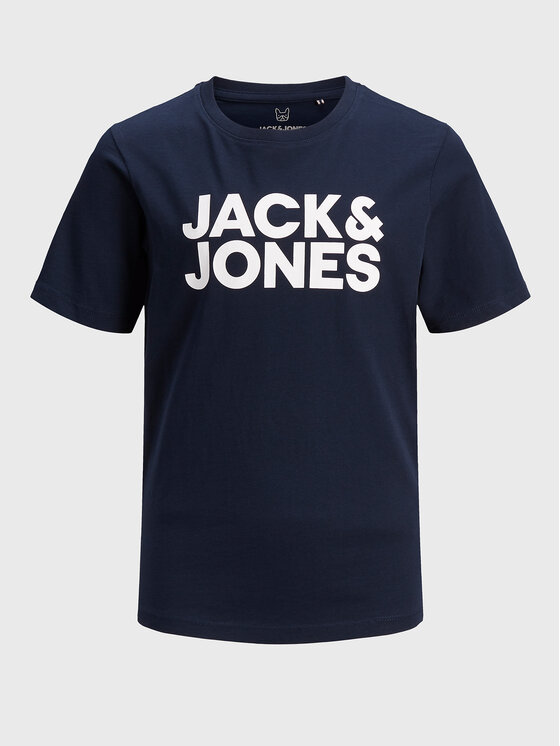 Jack&Jones Junior Jack&Jones Junior Póló Corp Logo 12152730 Sötétkék Regular Fit