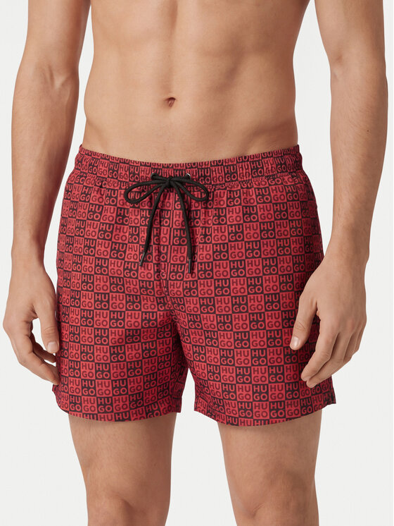 HUGO HUGO Плувни шорти Aaron 50556792 Червен Regular Fit