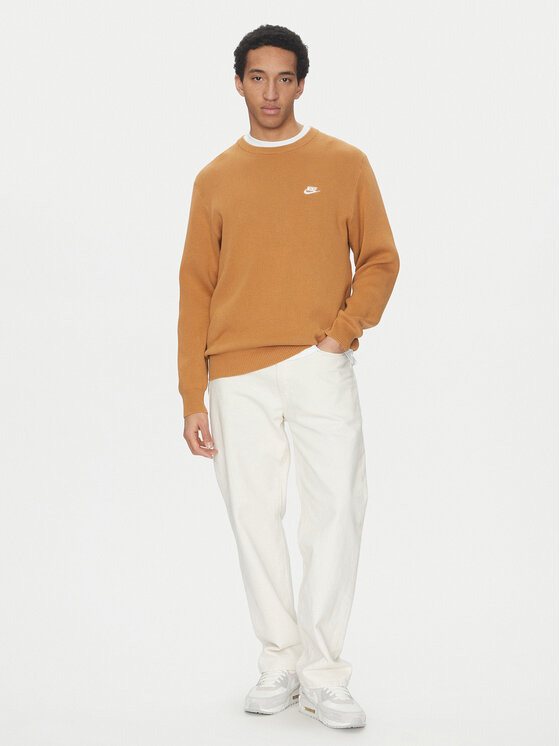 Nike Nike Džemper FQ2912 Smeđa Regular Fit