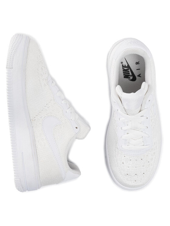 Nike Chaussures Air Force 1 Flyknit 2.0 GS BV0063 100 Blanc